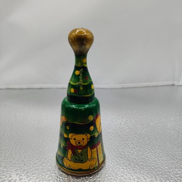 Vintage Wooden Christmas Bells Set of 4 - Picture 7 of 16